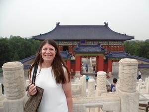 Dr. Laura Gaudet during a trip to Beijing, China